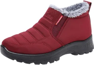 Ladies Casual Solid Color Plush Thick Bottom Snow Boots Padded Thickened Warm Snow Boots Tan Boots for Women Winter