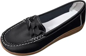 Ladies Fashion Multicolor Leather Shoes Soft Sole Flat Casual Shoes Cute Casual Shoes for Women