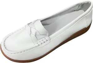 Ladies Fashion Multicolor Leather Shoes Soft Sole Flat Casual Shoes Cute Casual Shoes for Women