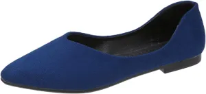 Ladies Fashion Solid Color Pointed Toe Casual Shoes Shallow Flat Shoes Lace Shoes Women