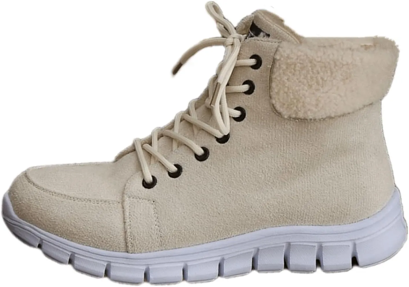 Ladmiple Snow Boots For Women 2023 Trendy Winter Warm Ankle Booties Fur Lined Anti-Slip Outdoor Slip On Comfortable Warm Shoe