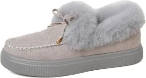 Ladmiple Winter Boots For Women 2024 Fashion Snow Boots Winter Shoes Fur Lined Warm Slip On Comfortable Outdoor Ankle Booties