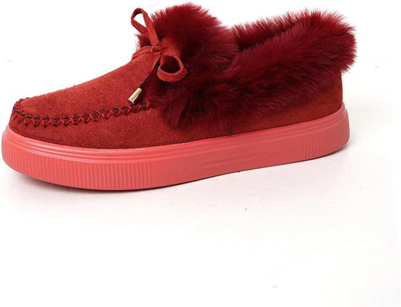 Ladmiple Winter Boots For Women 2024 Fashion Snow Warm Ankle Booties Comfortable Slip On Fur Lined Walking Winter Shoes