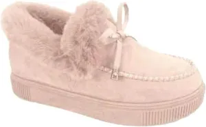 Lausiuoe Snow Boots For Women Wide Width Fuzzy Ankle Bootie Winter Warm Fluffy Silp On Comfortable Casual Fashion Loafers
