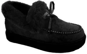 Lausiuoe Snow Boots For Women Wide Width Fuzzy Ankle Bootie Winter Warm Fluffy Silp On Comfortable Casual Fashion Loafers