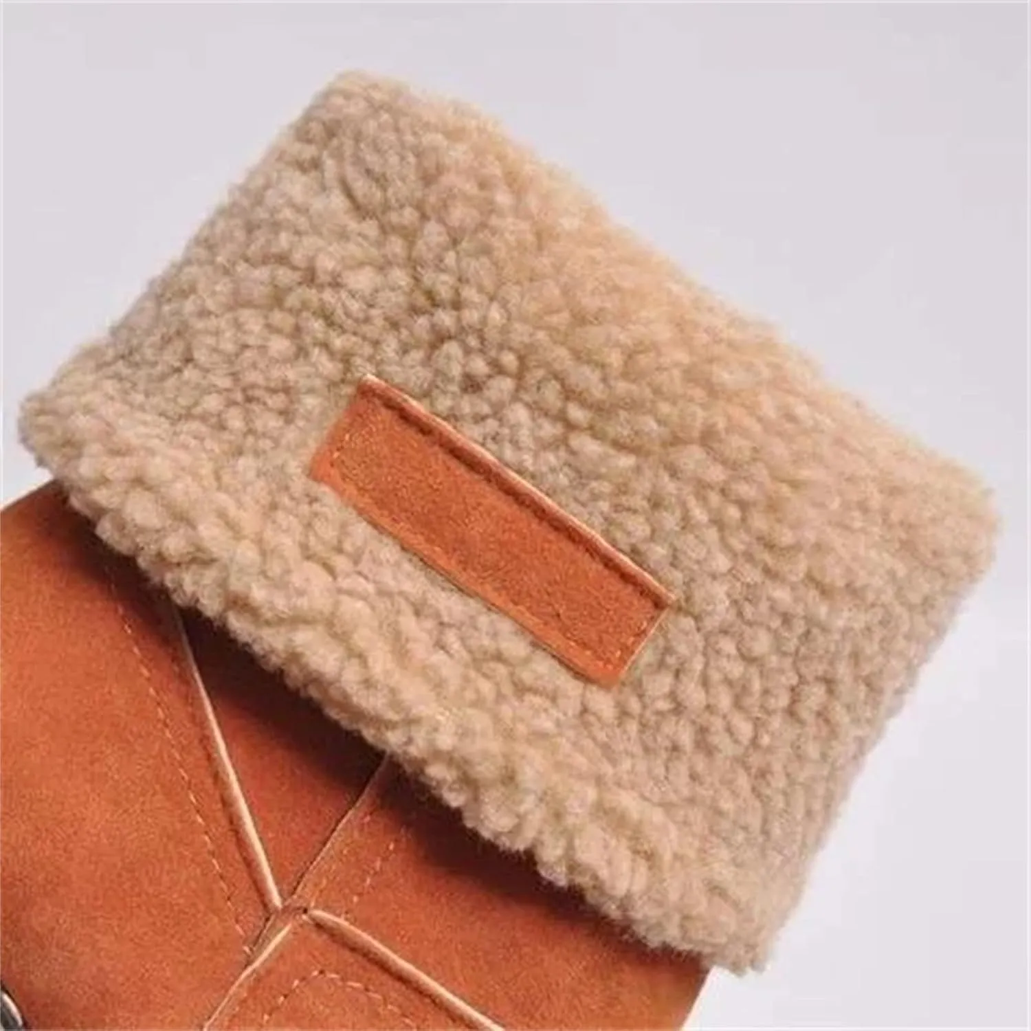 Lausiuoe Winter Boots For Women Fashion 2022 Women's Cotton Warm Fur Lined Snow Flat Cute Platform Booties Fuzzy Outdoor Shoes
