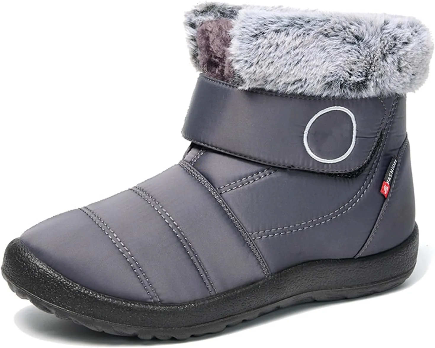 Lausiuoe Winter Boots For Women Waterproof Snow Non Slip Warm Fur Lined Waterproof Ankle Boots Outdoor Comfortable Shoes