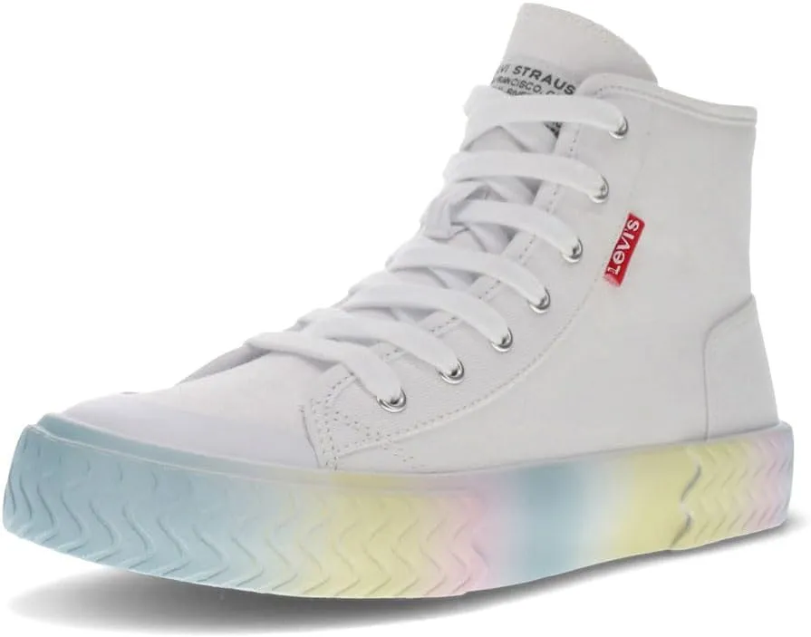 Levi's Women's Casual Sneaker, White/Multi, 10