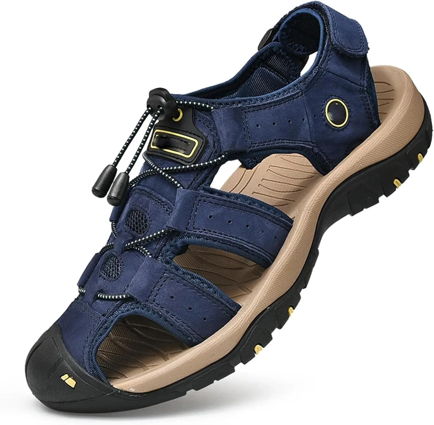 Men Genuine Leather Mens Casual Shoes Outdoor Men Leather Sandals