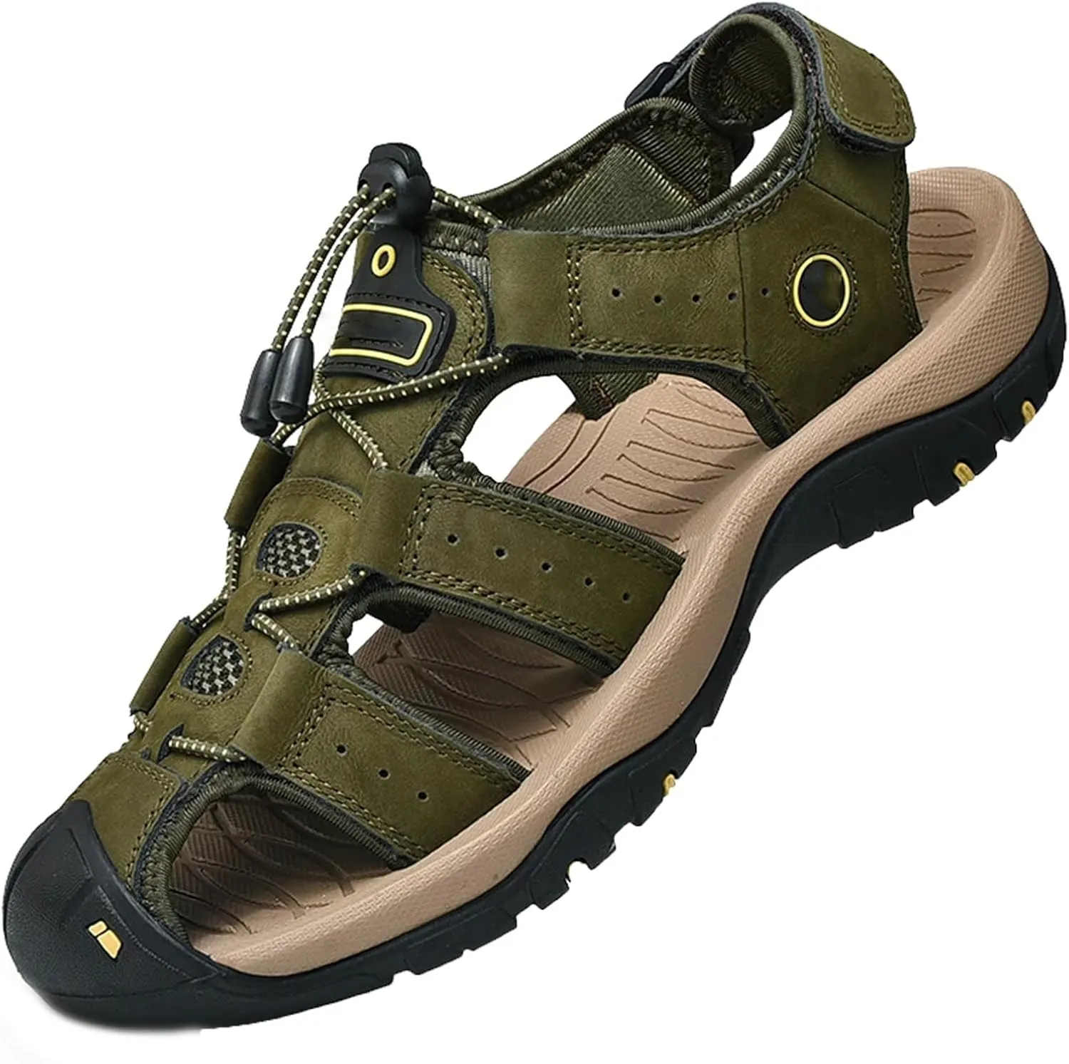 Men Genuine Leather Mens Casual Shoes Outdoor Men Leather Sandals