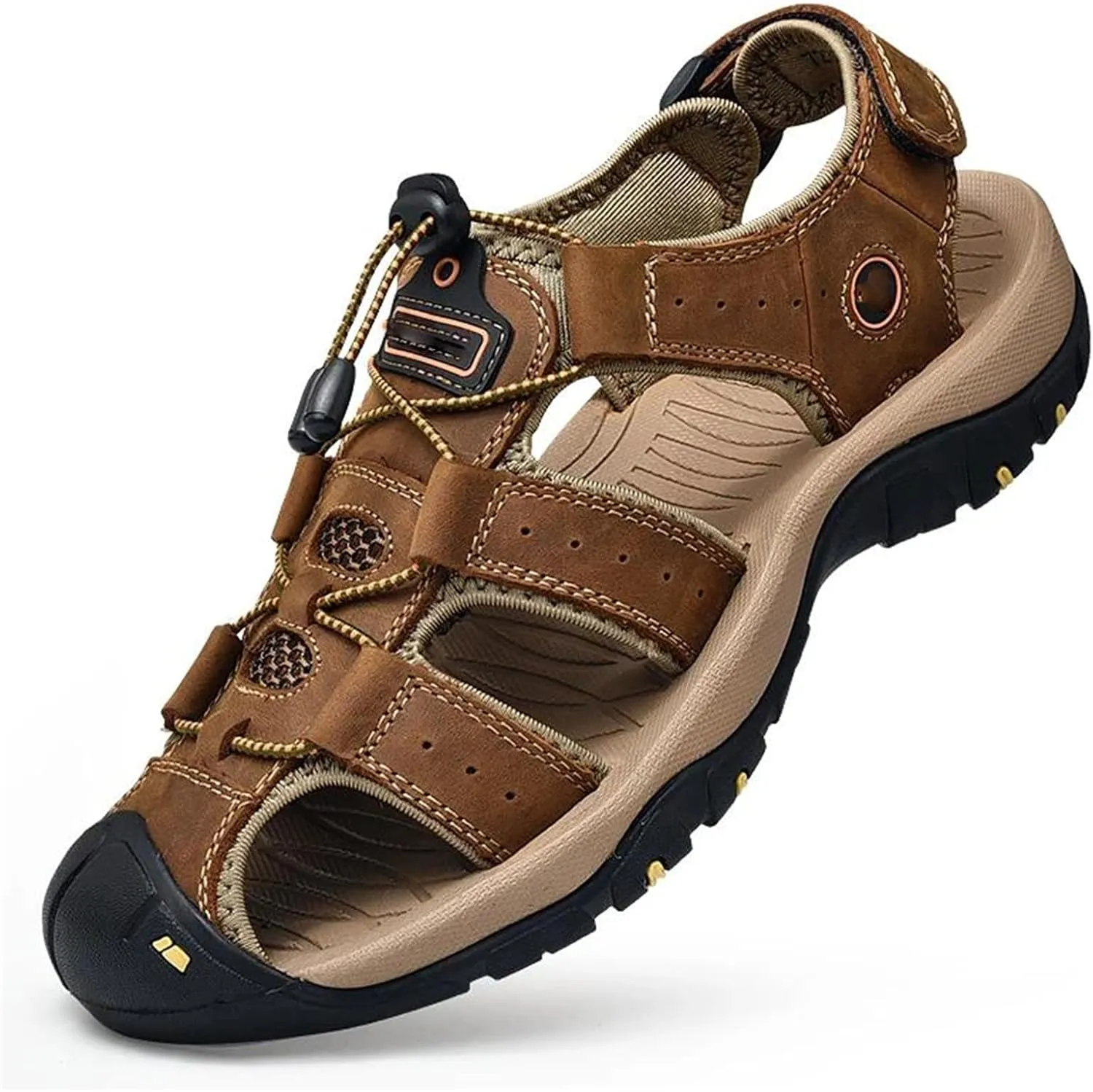 Men Genuine Leather Mens Casual Shoes Outdoor Men Leather Sandals