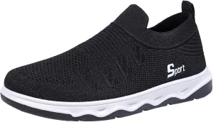 Men Shoes Flat Soled Casual Shoes Breathable Hollow Mesh Shoes Slip On Soft Soled Casual Men's Casual Shoes Wide Width Men's