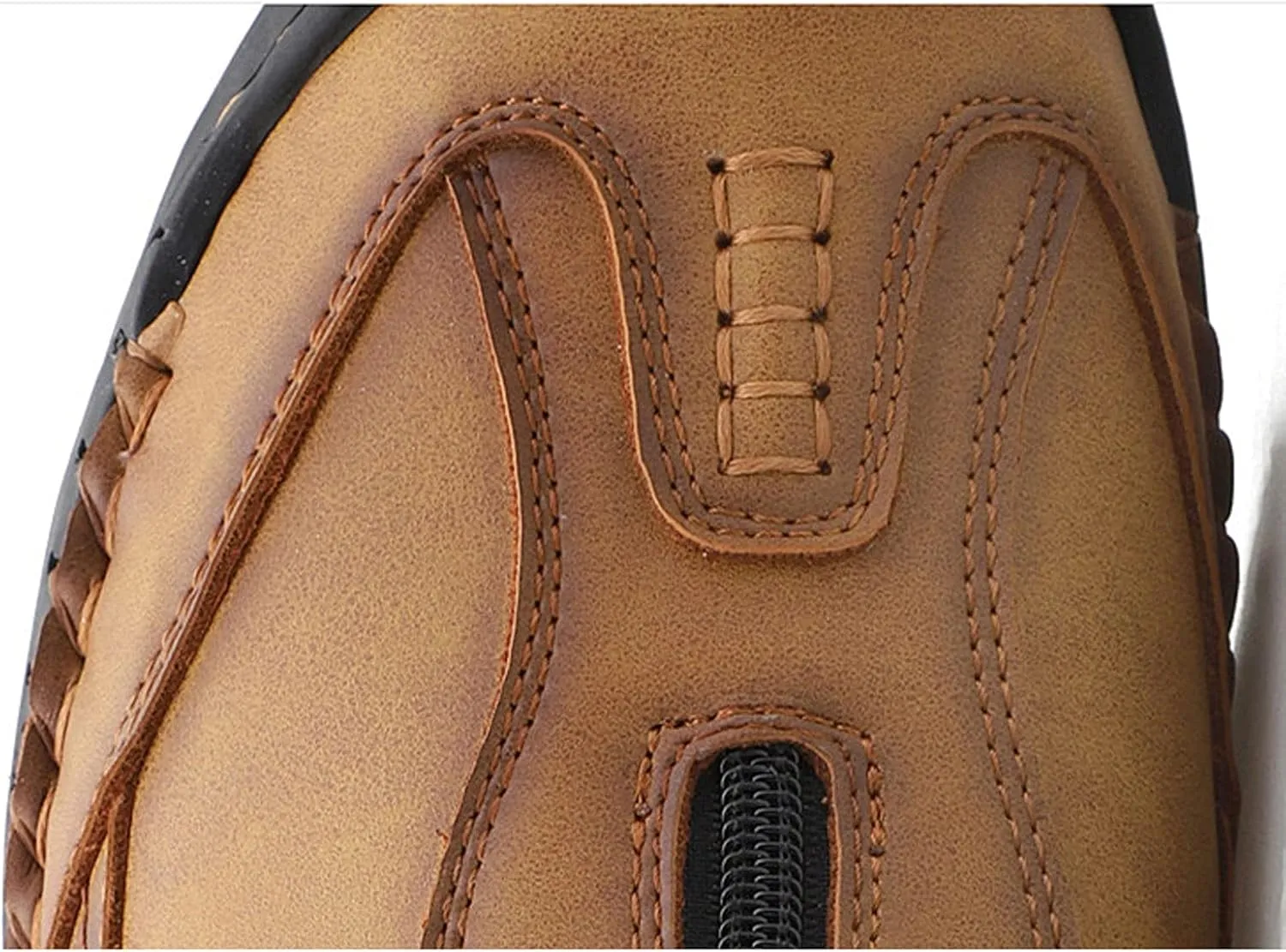 Mens Boots Men's Boots Comfortable Men Ankle Boots Thick Plush Warm Snow Boots Leather Autumn Outdoor Man Motorcycle Boots