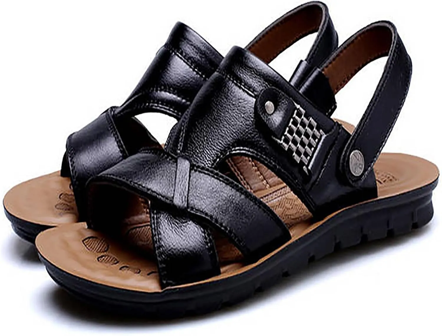 Men's Breathable Slip-On Sandals for Casual Outdoor Beach Walking Comfortable Lightweight Design