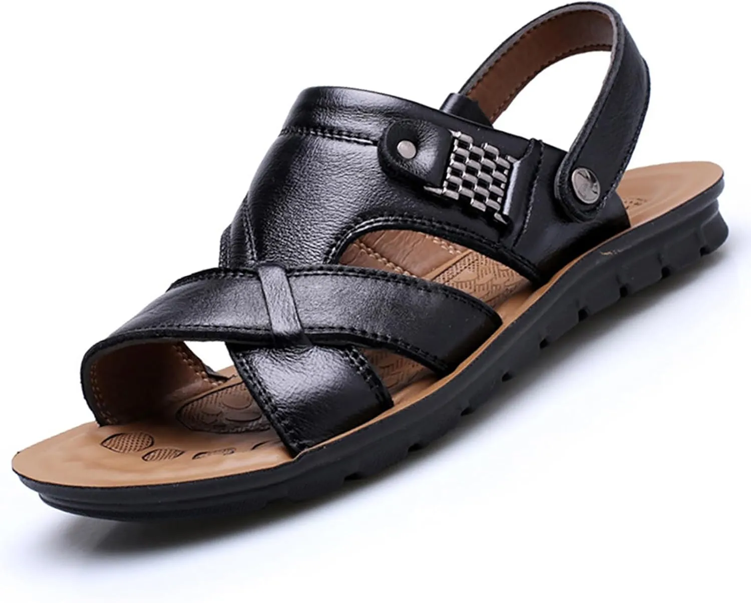 Men's Breathable Slip-On Sandals for Casual Outdoor Beach Walking Comfortable Lightweight Design