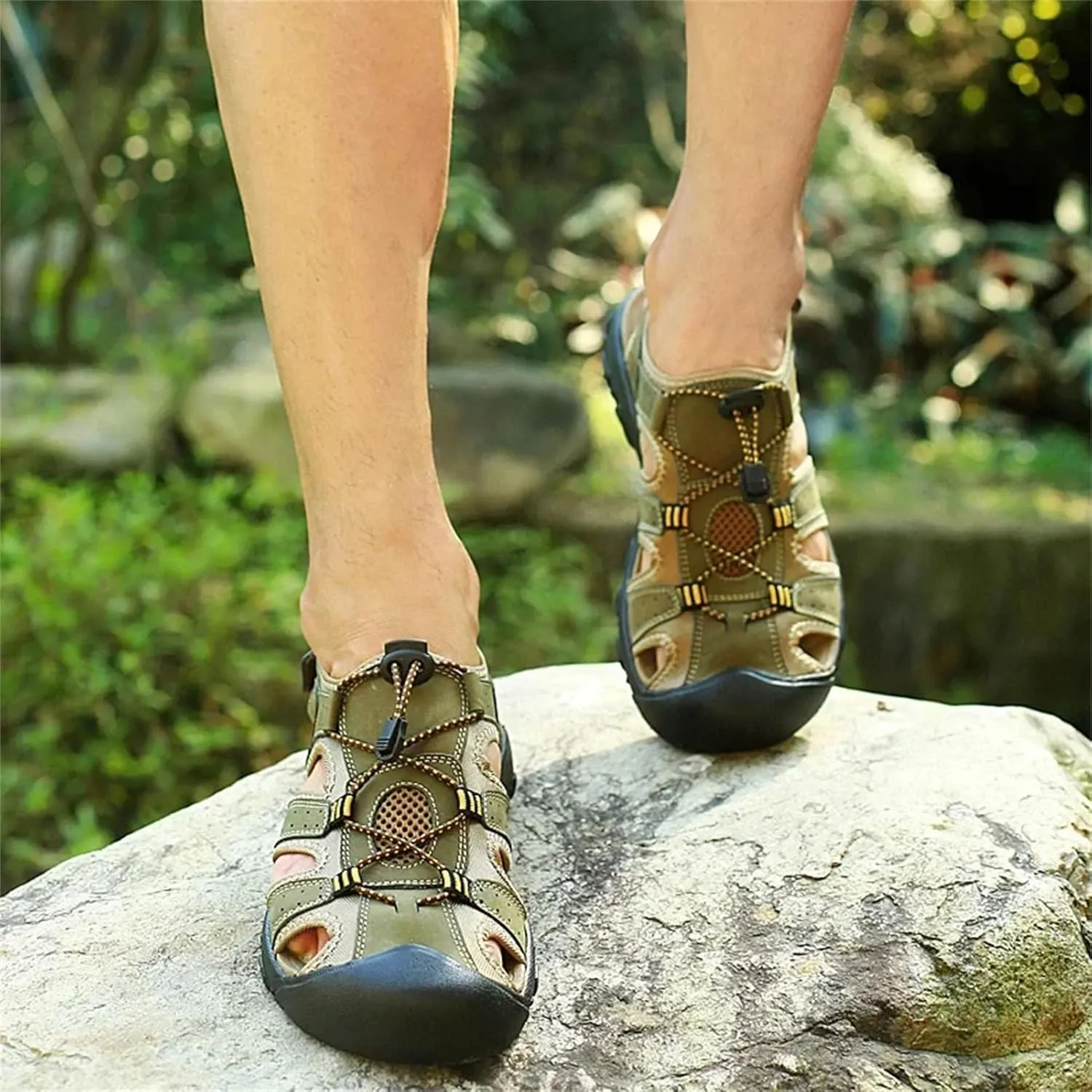 Men's Breathable Summer Sandals - All-Purpose Outdoor Casual Shoes with Comfortable Fit