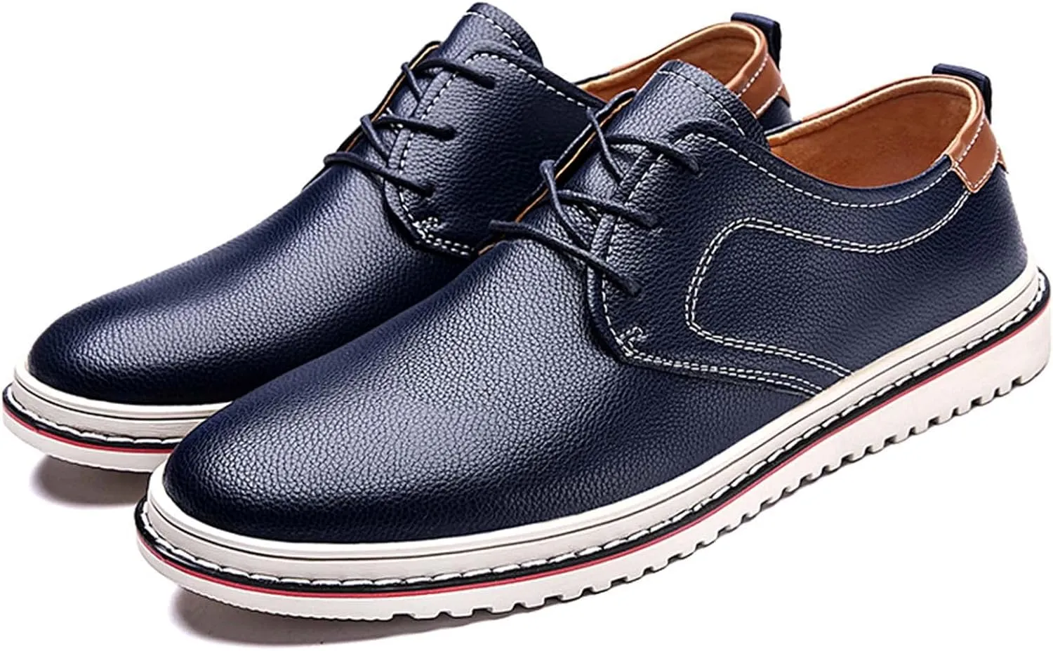Mens Business Casual Shoes Lace up Leather Dress Oxfords Office Comfort Loafers