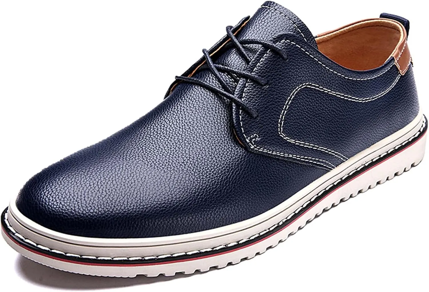 Mens Business Casual Shoes Lace up Leather Dress Oxfords Office Comfort Loafers