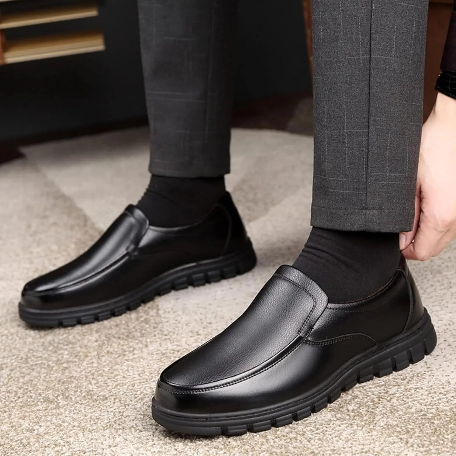 Men's Casual Shoes, Business Driving Shoes, Party and Wedding Comfortable Leather Shoes