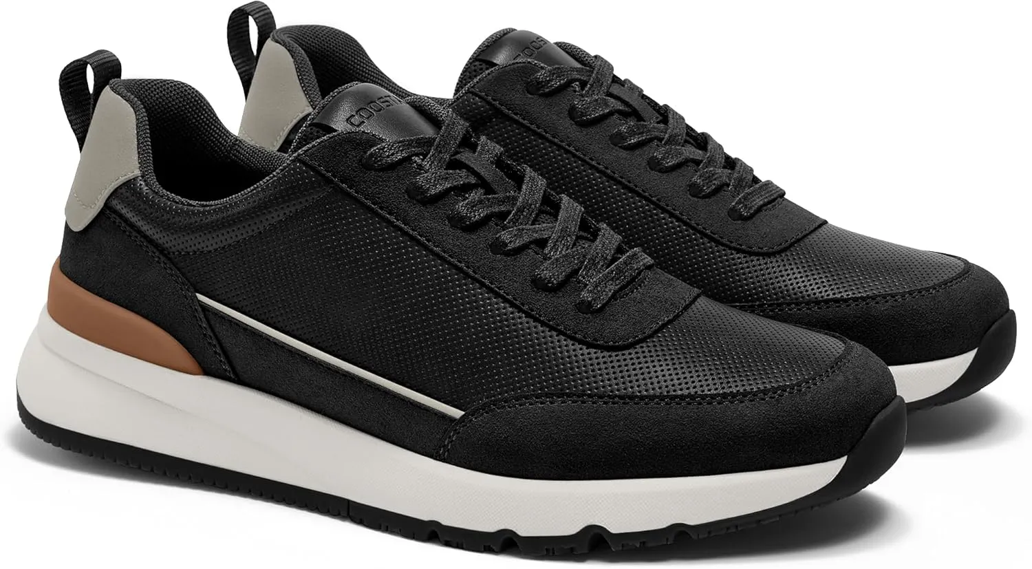 Mens Casual Shoes Comfortable Dress Sneakers Lightweight Lace-up Non Slip Walking Shoes