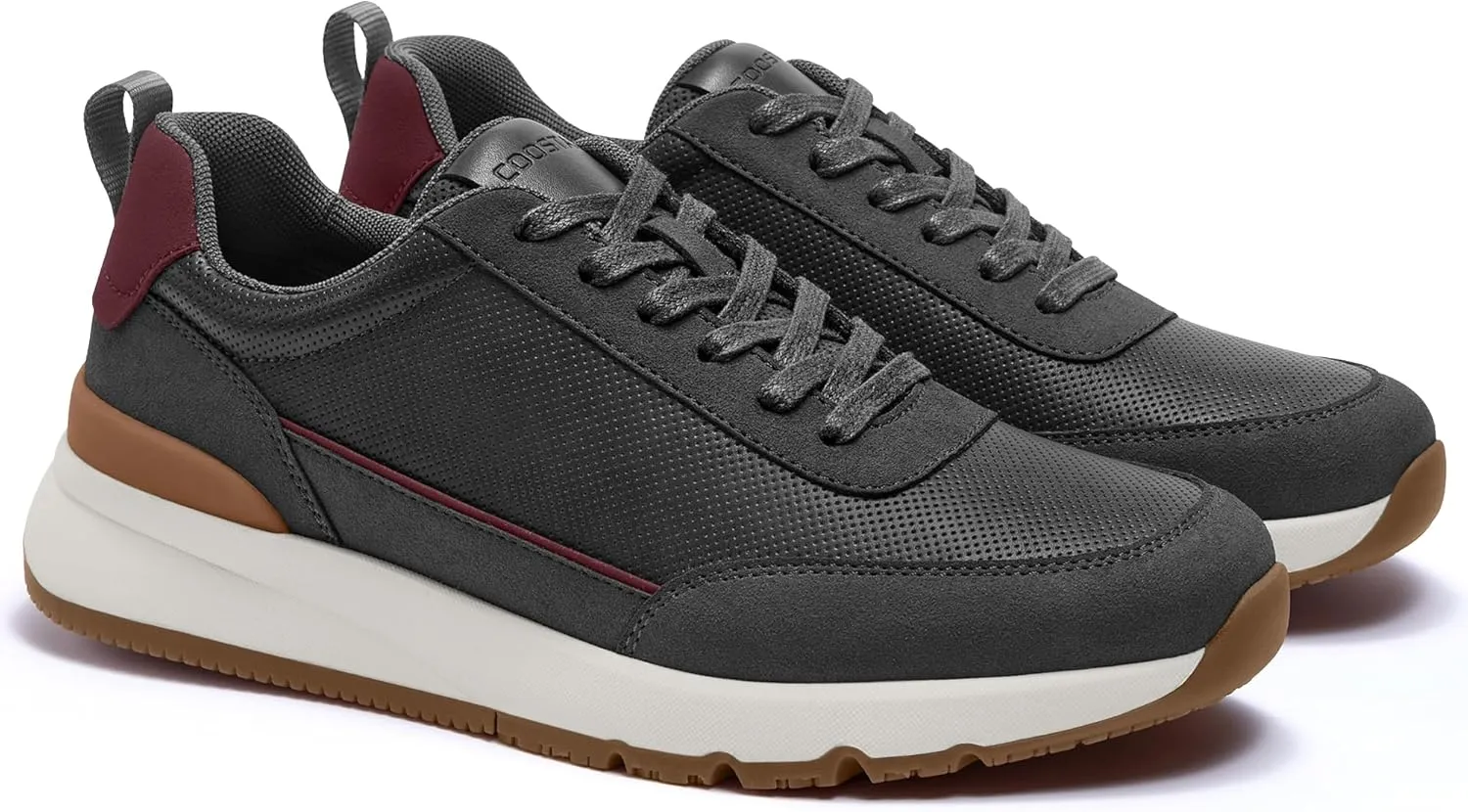 Mens Casual Shoes Comfortable Dress Sneakers Lightweight Lace-up Non Slip Walking Shoes