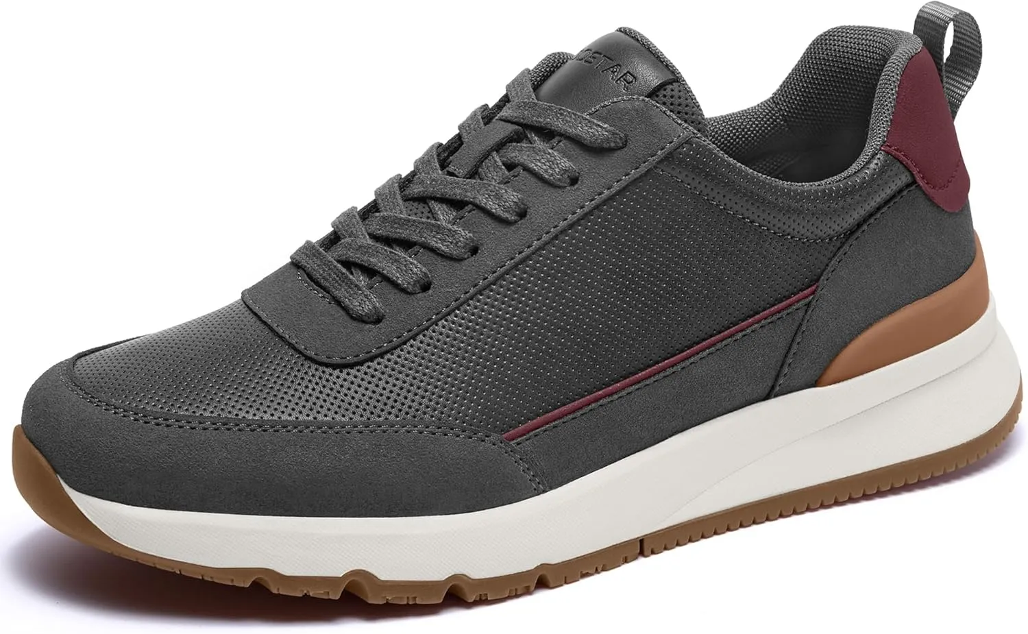Mens Casual Shoes Comfortable Dress Sneakers Lightweight Lace-up Non Slip Walking Shoes