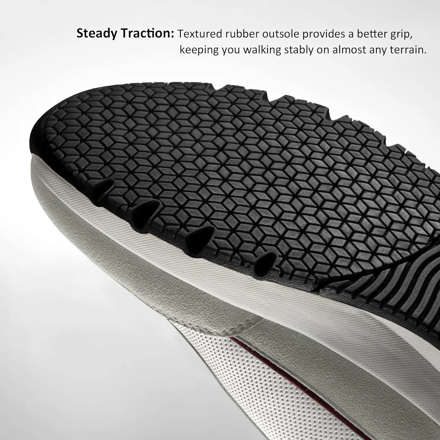 Mens Casual Shoes Comfortable Dress Sneakers Lightweight Lace-up Non Slip Walking Shoes