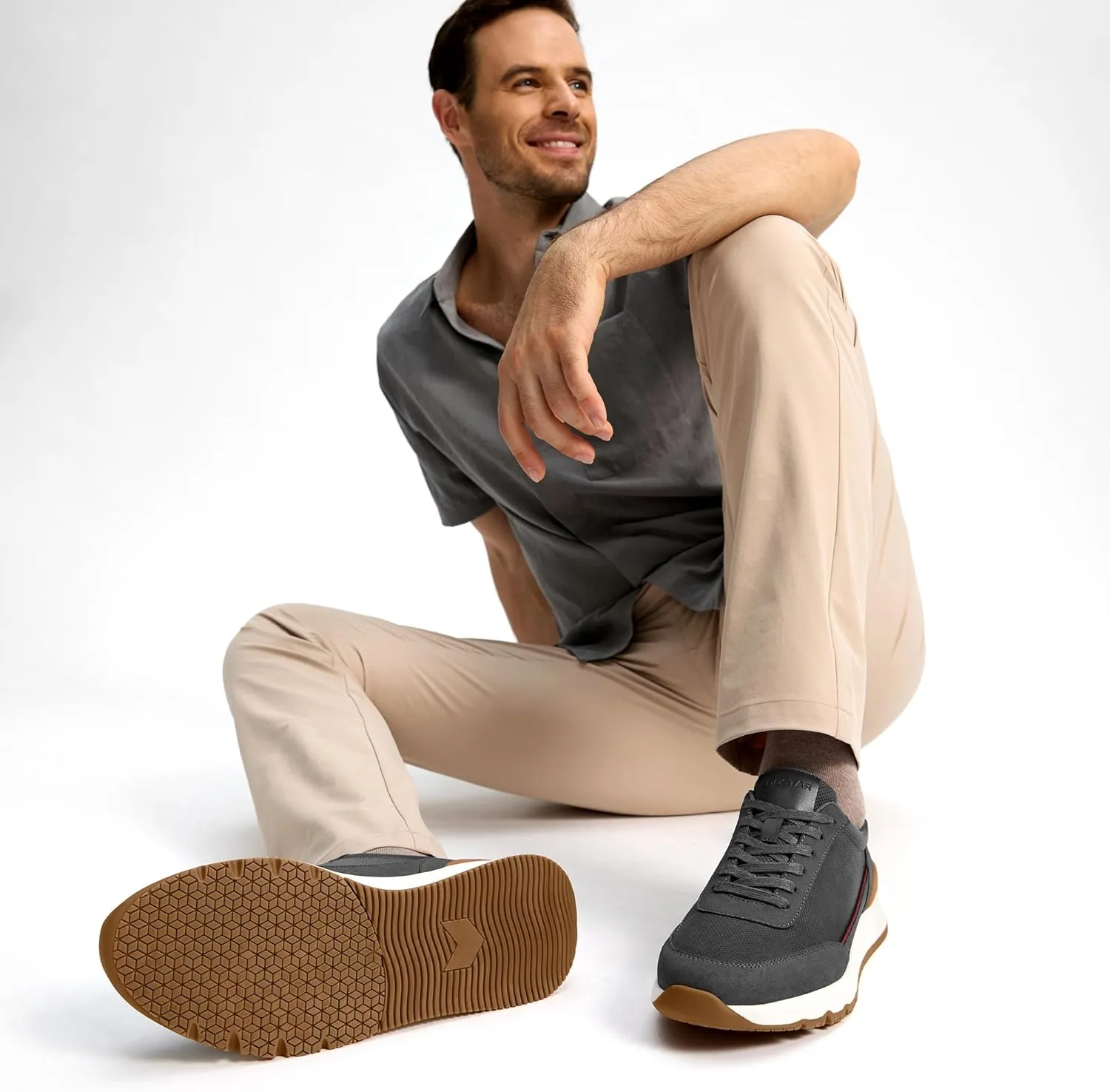 Mens Casual Shoes Comfortable Dress Sneakers Lightweight Lace-up Non Slip Walking Shoes