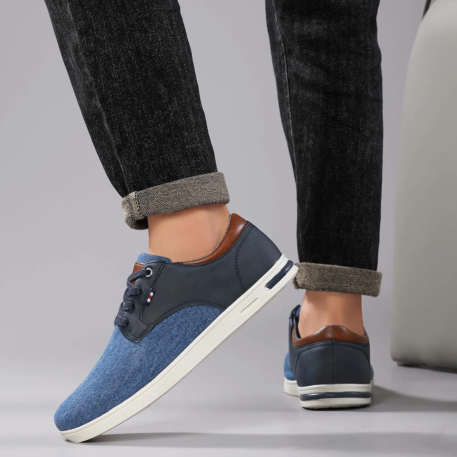 Mens Casual Shoes Fashion Dress Sneakers Breathable Business Shoes