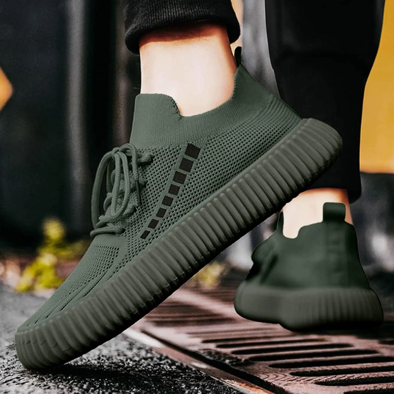 Men's Comfortable Diabetic Shoes Comfortable Breathable Stretch Canvas Slip On Sneaker Convenient Slip On Shoes