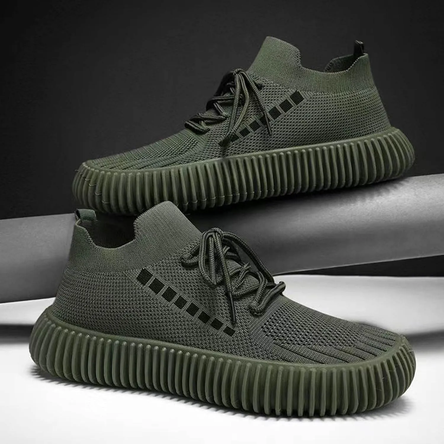 Men's Comfortable Diabetic Shoes Comfortable Breathable Stretch Canvas Slip On Sneaker Convenient Slip On Shoes