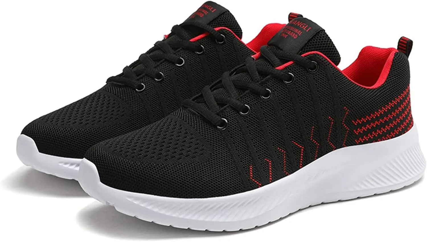 Men's Comfortable Stretch Workout Shoes Lace Up Lightweight Breathable Fashion Sneaker Casual Stretch Sneaker