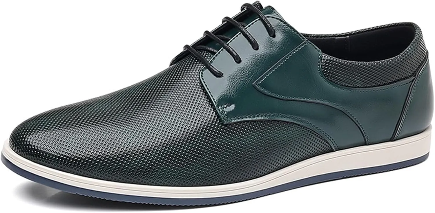 Men's Fashion Sneakers PU Leather Casual Shoes for Men Breathable Dress Mens Sneakers