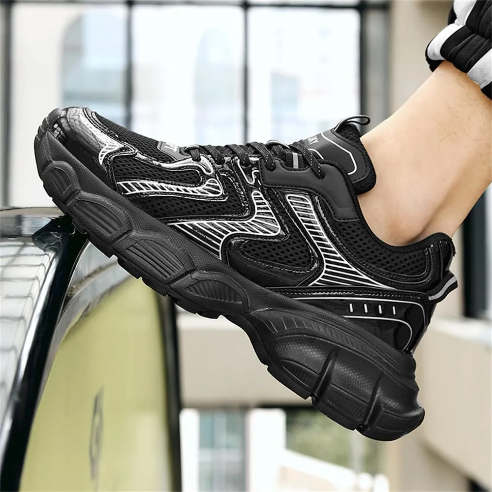 Men's Fashion Sneakers Thick Bottom Height Increasing Breathable Cushioning Athletic Casual Shoes