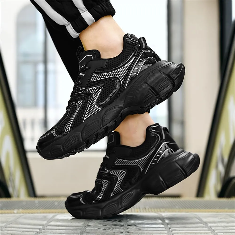 Men's Fashion Sneakers Thick Bottom Height Increasing Breathable Cushioning Athletic Casual Shoes