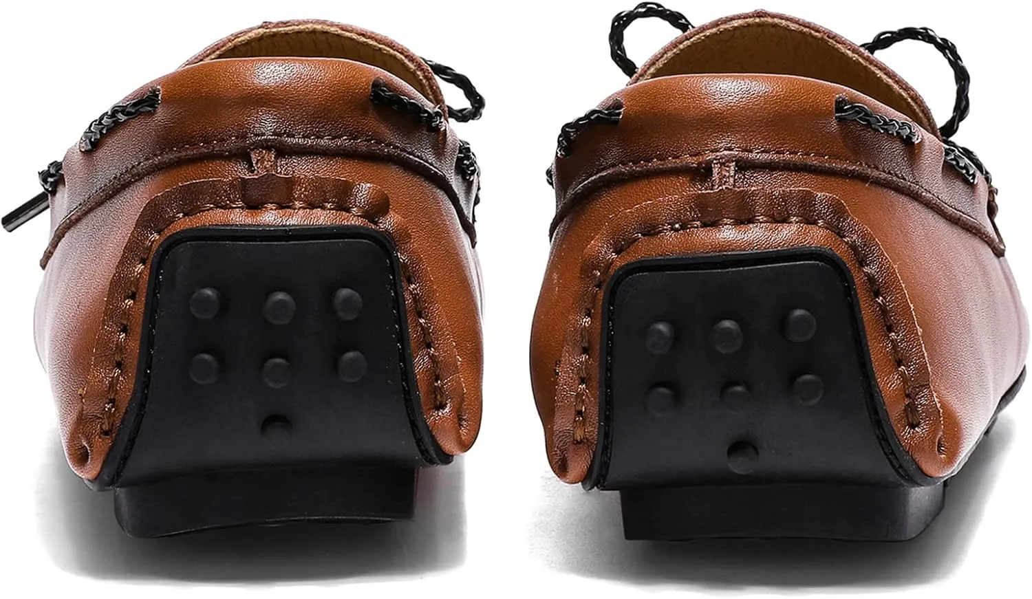 Men's Flat Penny Loafer Leather Slip on Dress Driving Moccasins Casual Shoes