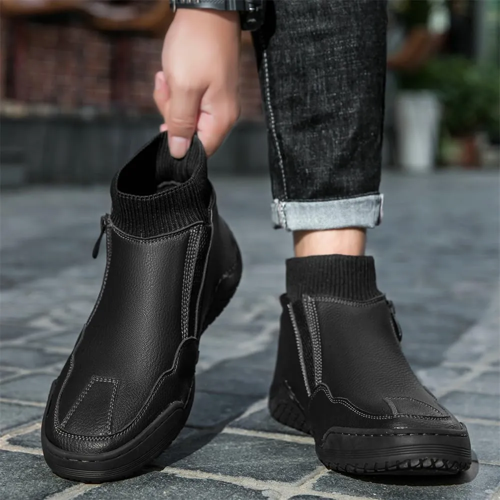 Mens Leather Casual Shoes Fashion Sneakers Lightweight Comfortable Walking Driving Shoes for Men