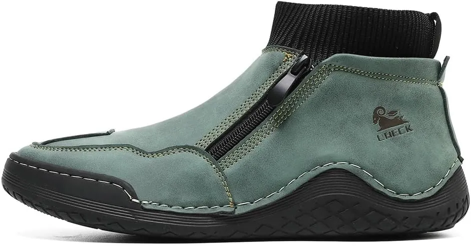 Mens Leather Casual Shoes Fashion Sneakers Lightweight Comfortable Walking Driving Shoes for Men