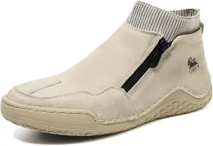 Mens Leather Casual Shoes Fashion Sneakers Lightweight Comfortable Walking Driving Shoes for Men