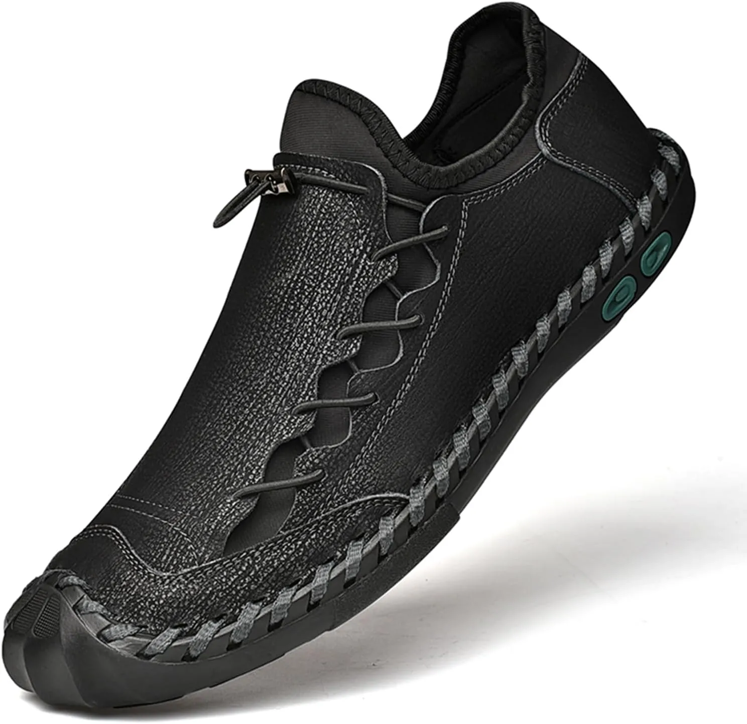 Men's Leather Loafers Breathable Fashion Walking Work Office Business Male Handmade Casual Shoes