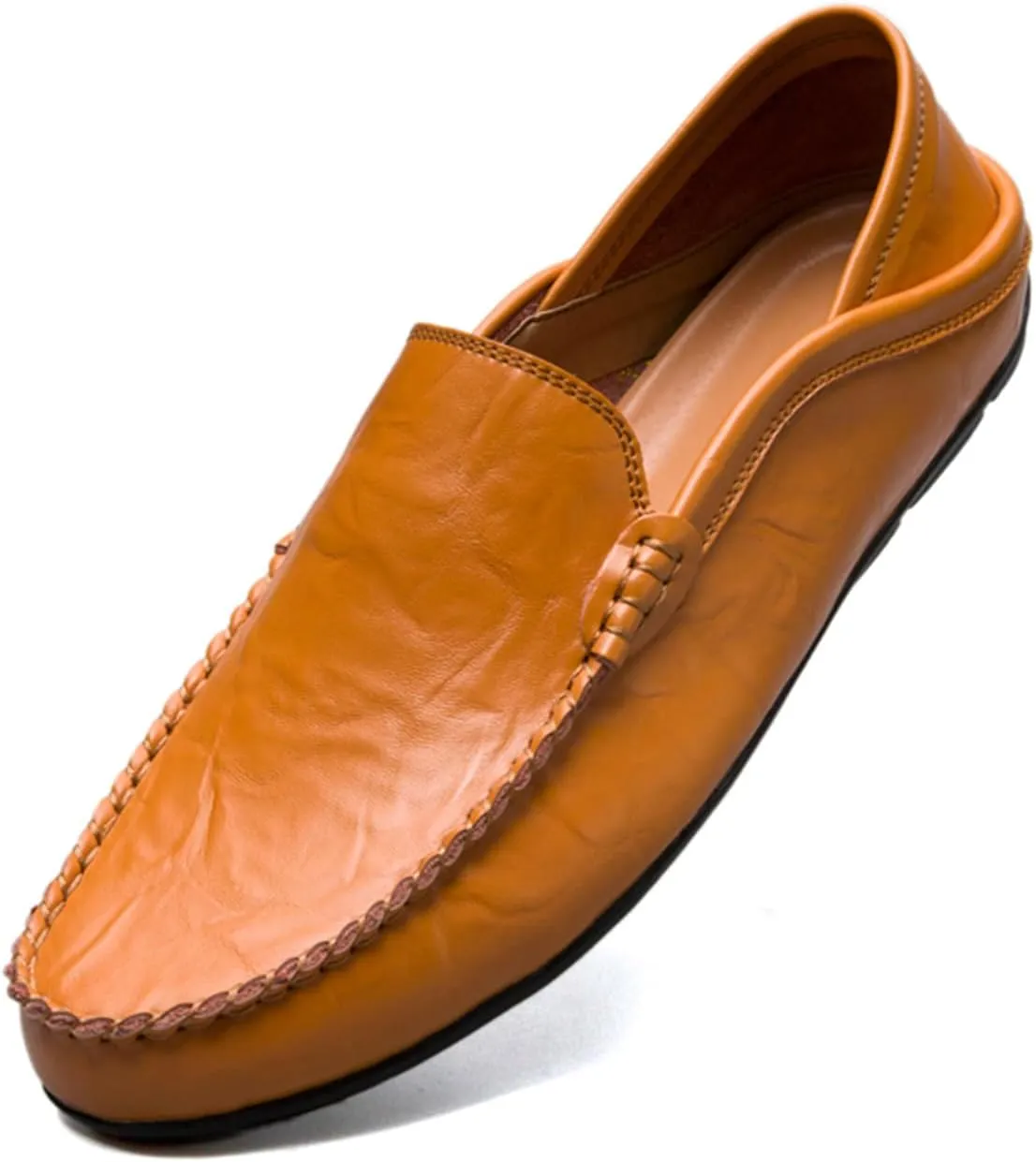 Mens Loafer Casual Shoes Slip On Driving Loafer Shoes Fashionable Leather Lightweight Casual Shoes
