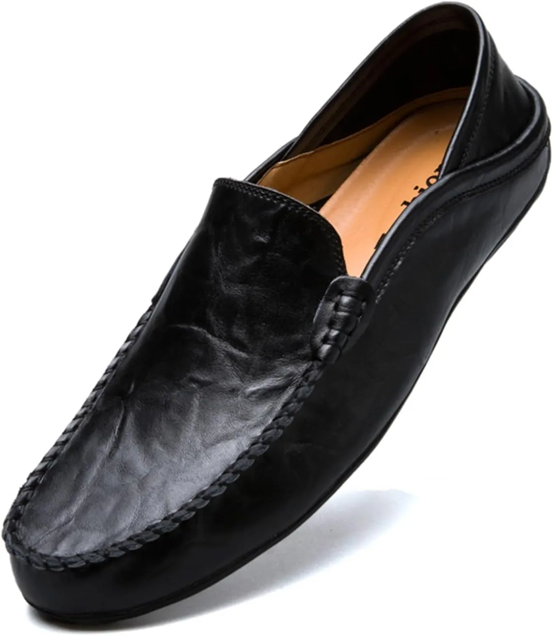 Mens Loafer Casual Shoes Slip On Driving Loafer Shoes Fashionable Leather Lightweight Casual Shoes