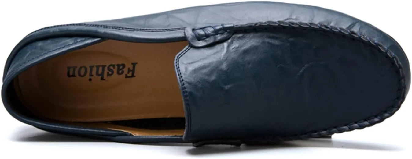 Mens Loafer Casual Shoes Slip On Driving Loafer Shoes Fashionable Leather Lightweight Casual Shoes