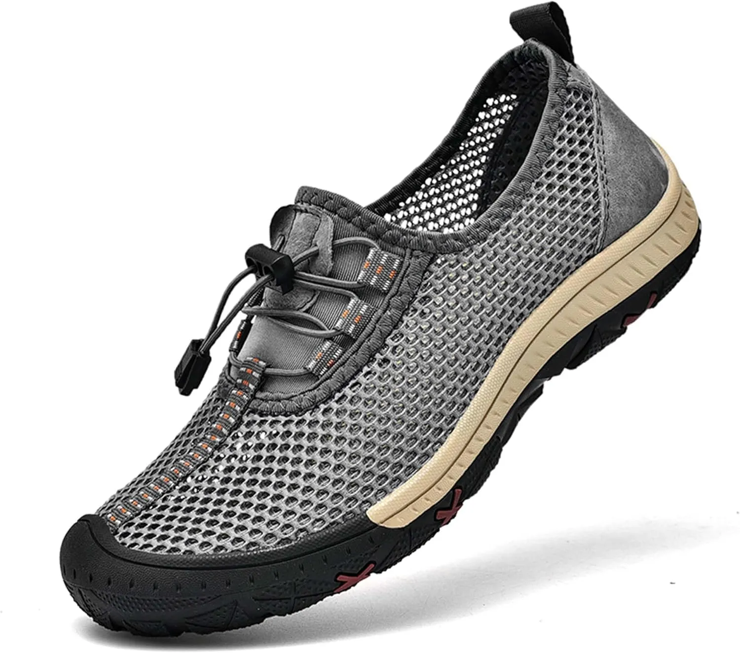 Men's Mesh Breathable Casual Sandals Comfortable Casual Walking Shoes Hollow Out Breathable Mesh Casual Shoes