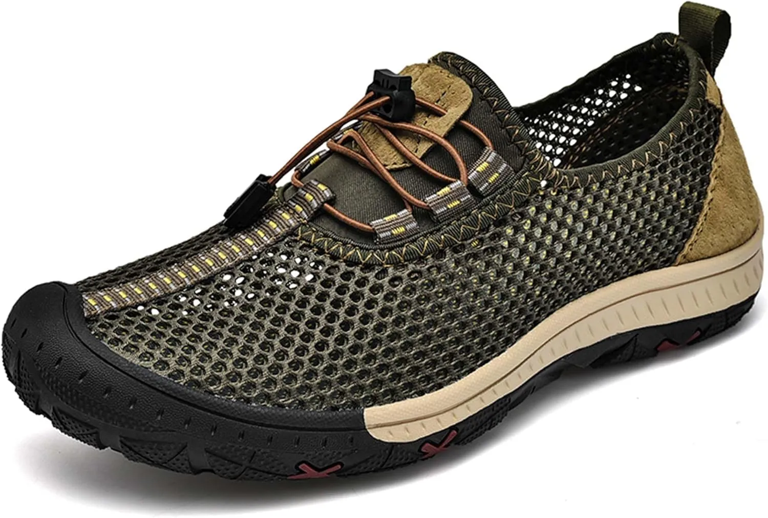 Men's Mesh Breathable Casual Sandals Comfortable Casual Walking Shoes Hollow Out Breathable Mesh Casual Shoes