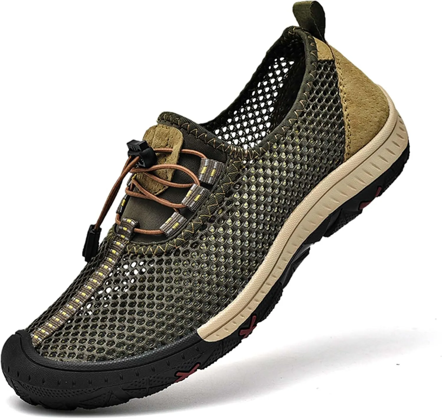 Men's Mesh Breathable Casual Sandals Comfortable Casual Walking Shoes Hollow Out Breathable Mesh Casual Shoes
