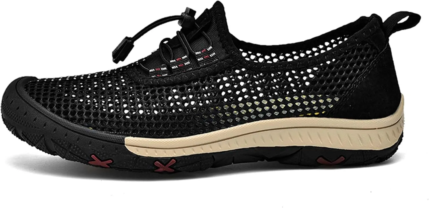 Men's Mesh Breathable Casual Sandals Comfortable Casual Walking Shoes Hollow Out Breathable Mesh Casual Shoes