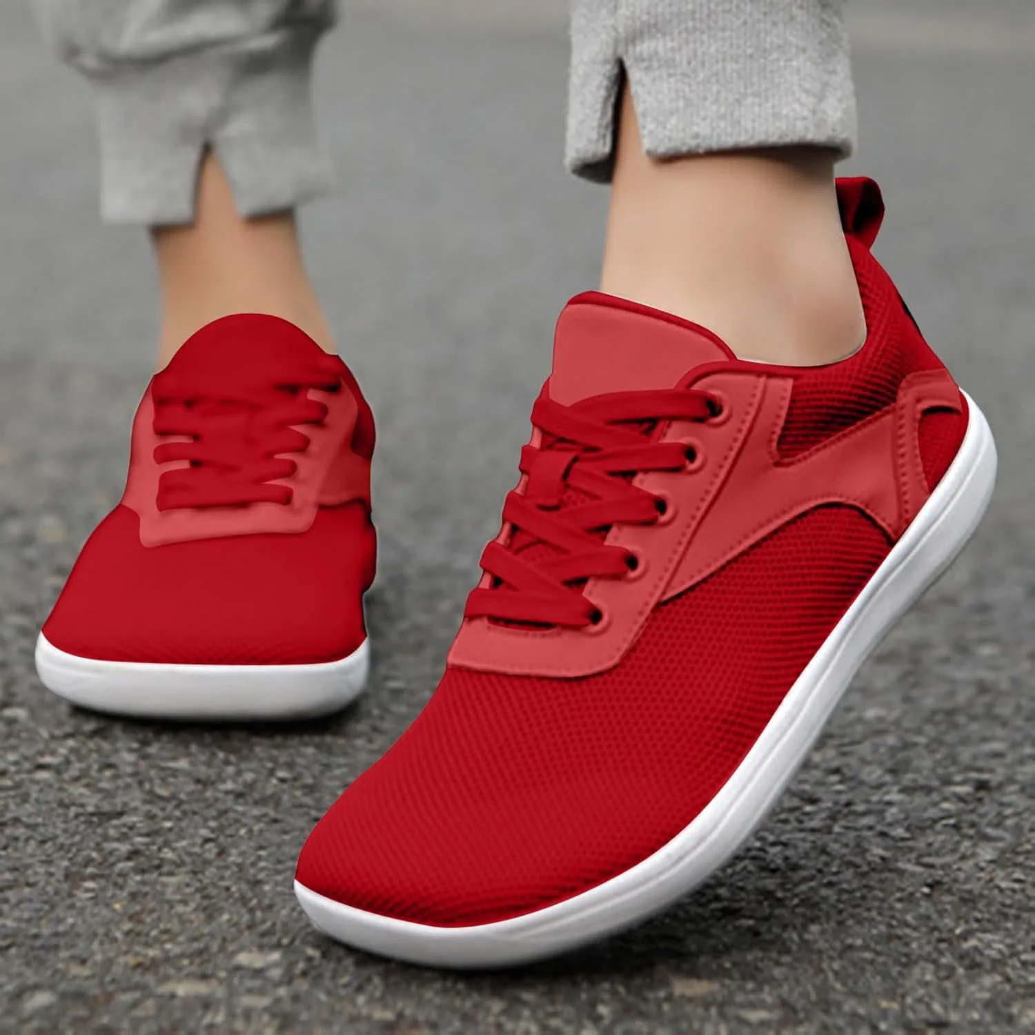 Men's Non Slip Barefoot Minimalist Shoes Outdoor Athletic Slip-On Hiking Shoe Lightweight Elderly Slip On Shoes