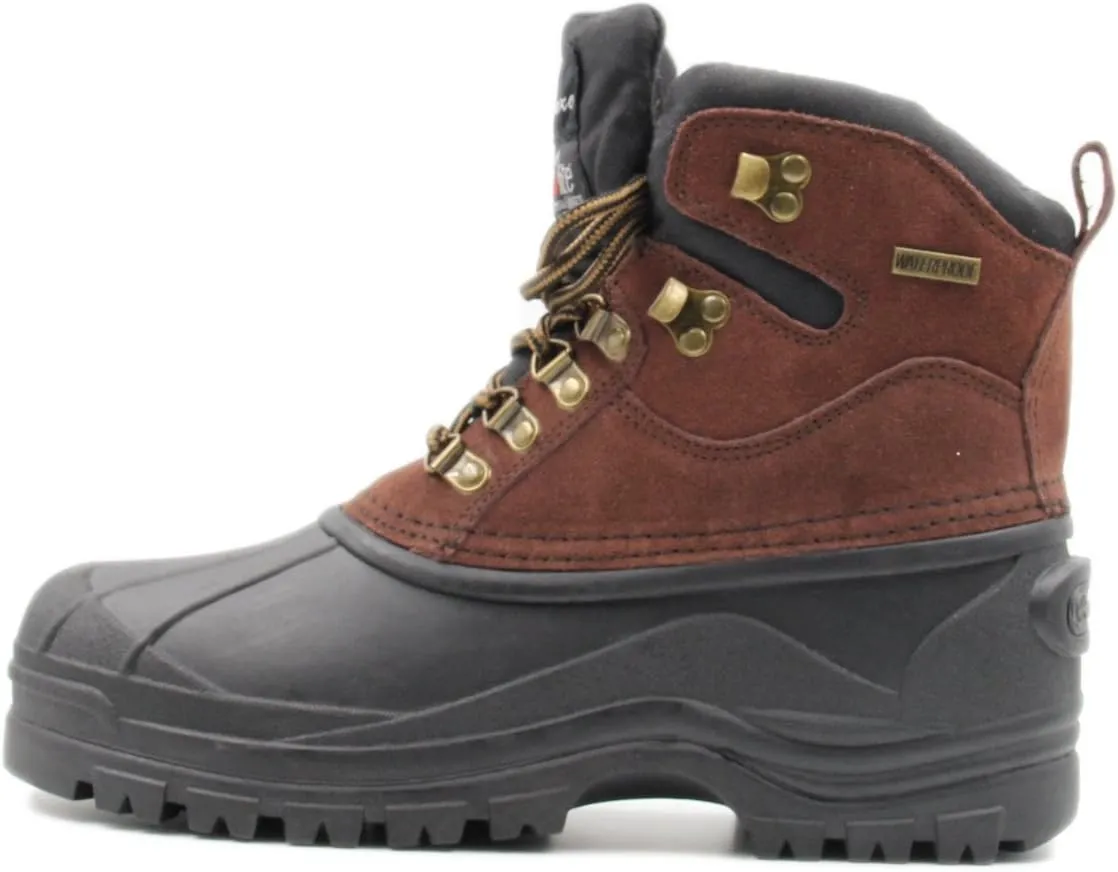 Men's Water Resistance Snow and Hiking Heavy Duty Laced-up Winter Duck Boots