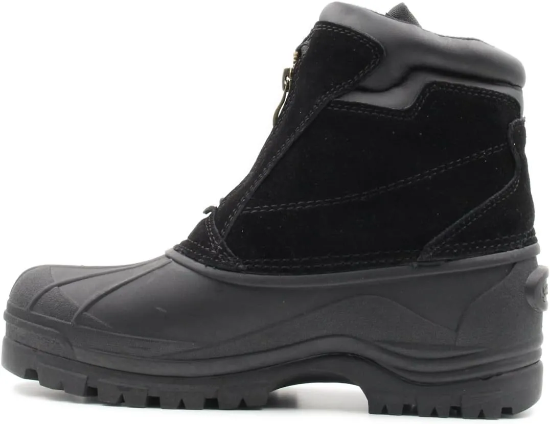 Men's Water Resistance Snow and Hiking Heavy Duty Zipper-up Winter Duck Boots